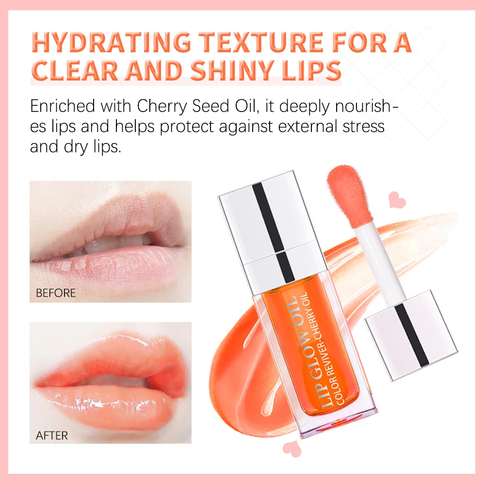 6ml Crystal Jelly Lip Oil Moisturizing Plumping Safety Lip Gloss Sexy Plump Hydrating Texture Lip Makeup Lips Care Cosmetics