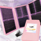 DIY Cluster Lashes 3‑Fold Eyelash Book Large Capacity 6 Styles Mixed Individual Lashes 8‑16mm Spiky Manga Cat Eye Lash Extension