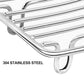 AB33-Self Draining Soap Dish Shelf For Shower Bathroom Stainless Steel Rust Proof Self Draining Soap Dish Shelf Rack Toilet Orga