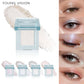 5-Color Creamy Highlighter  Palette - Soft Putty Texture, Intense Shimmer & Glitter, Long-Lasting