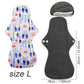 5pcs Set Women Reusable Postpartum Pads, Washable Sanitary Napkins for Heavy Flow, Eco-Friendly Bamboo Charcoal Mama Cloth Pads