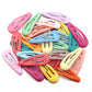 60pcs/lot Colorful Y2K BB Hair Clips Mini Metal Waterdrop Hair Pins Clips Snap Barrettes For Girls Hair Accessories