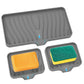 3 Pcs/Set Silicone Soap Dish, Sponge Tray with Drain, Bathroom Kitchen Sink Organizer, Bar Soap Holder for Shower