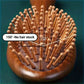 1Pc Sandalwood & Bamboo Air Cushion Brush - Gentle Scalp Massage Comb for All Hair Types with Unique Animal & Floral Designs