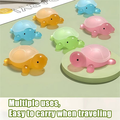 JDLQ Little Turtle Handmade Essential Oil Soap 4 Pieces of Cute Mini Turtle Moisturizing Soap Children'S Cleansing Bath Soap