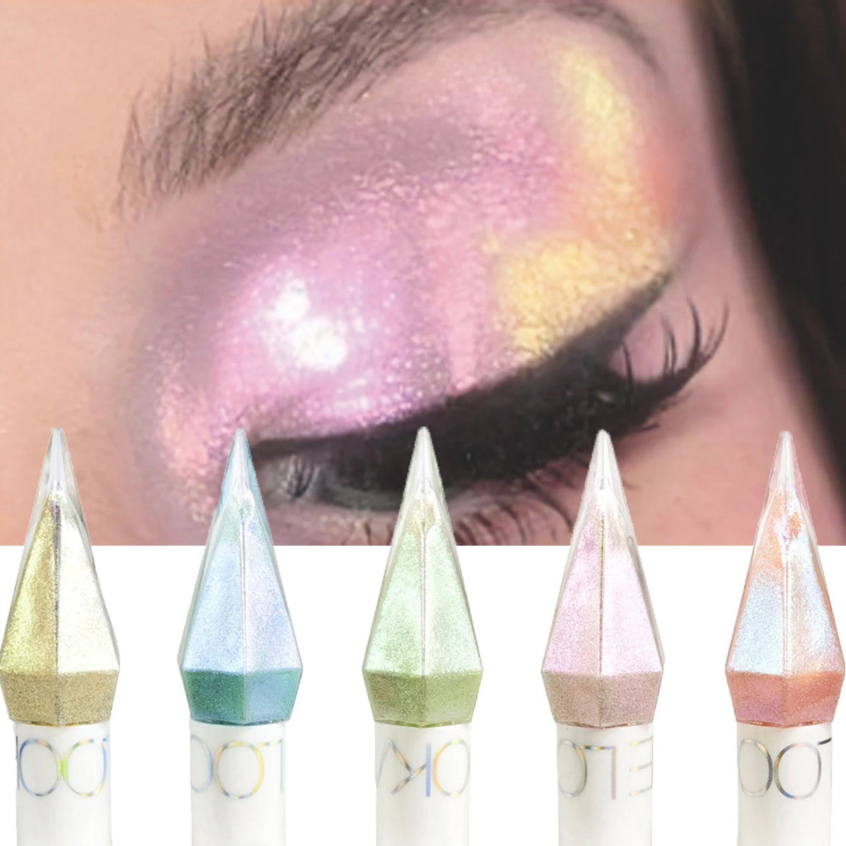 Waterproof Optical Chameleon Liquid Eyeshadow Gradient Glitter Eyeshadow Makeup Polarized Change Color Eyeshadow Liquid Cosmetic