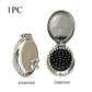 New Folding Comb With Mirror Pocket Size Scalp Massage Comb Portable Hair Styling Brush For Women Hairdressing Accessories