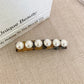 Elegant Acetate Hair Clip Imitation Pearl French Style Barrettes Hairgrip Daily Headwear Women Hair Accessories