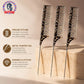 1/2/3pcs Leopard Pattern Rat Tail Hair Comb Metal Pointed Tail Fine Tooth Comb Professional Hair Styling Sectioning Tool Salon