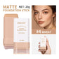 Matte Foundation Stick Waterproof Coverage Travel Flawless Eraser Foundation Stick Lightweight Enhance Skin Radiance Face Makeup