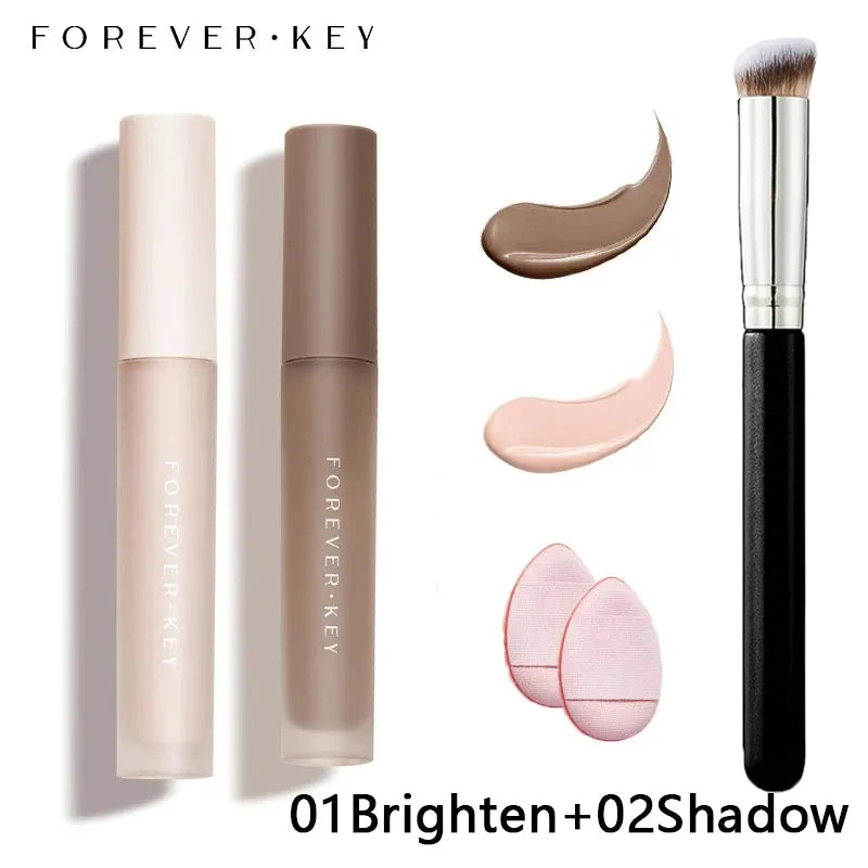 Foreverkey  Liquid Toner Nose Face Shadow Toner Highlighters Shadow Brightening Cosmetics Make Up Brush  Make UpFor Face