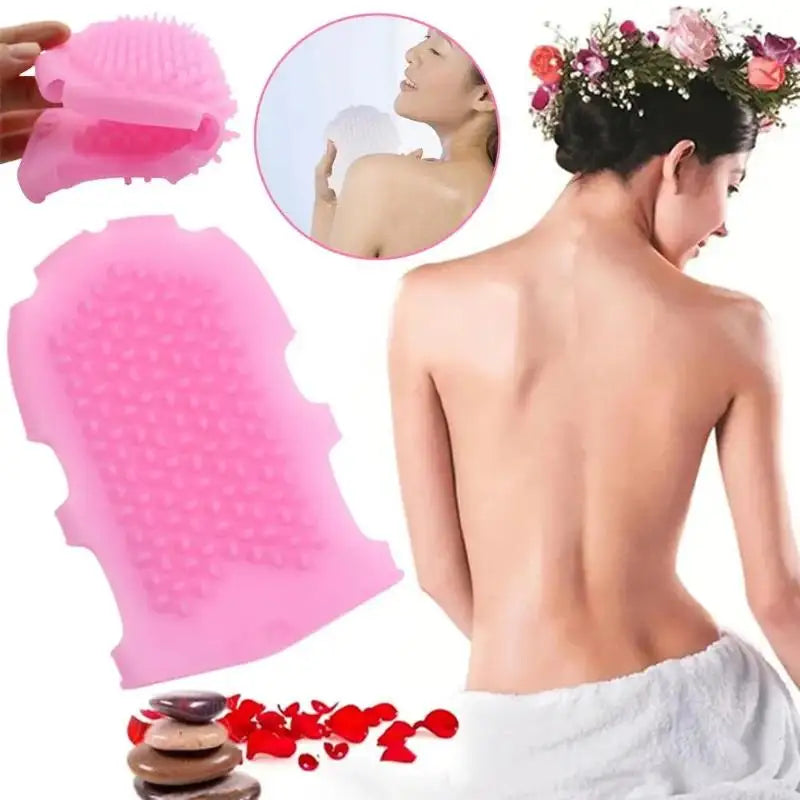 NewShower Gloves Bath Scrub Remover Body Exfoliating Massage Shower Brush Silicone Bath Brush Skin Clean Silicone Bath Brushes