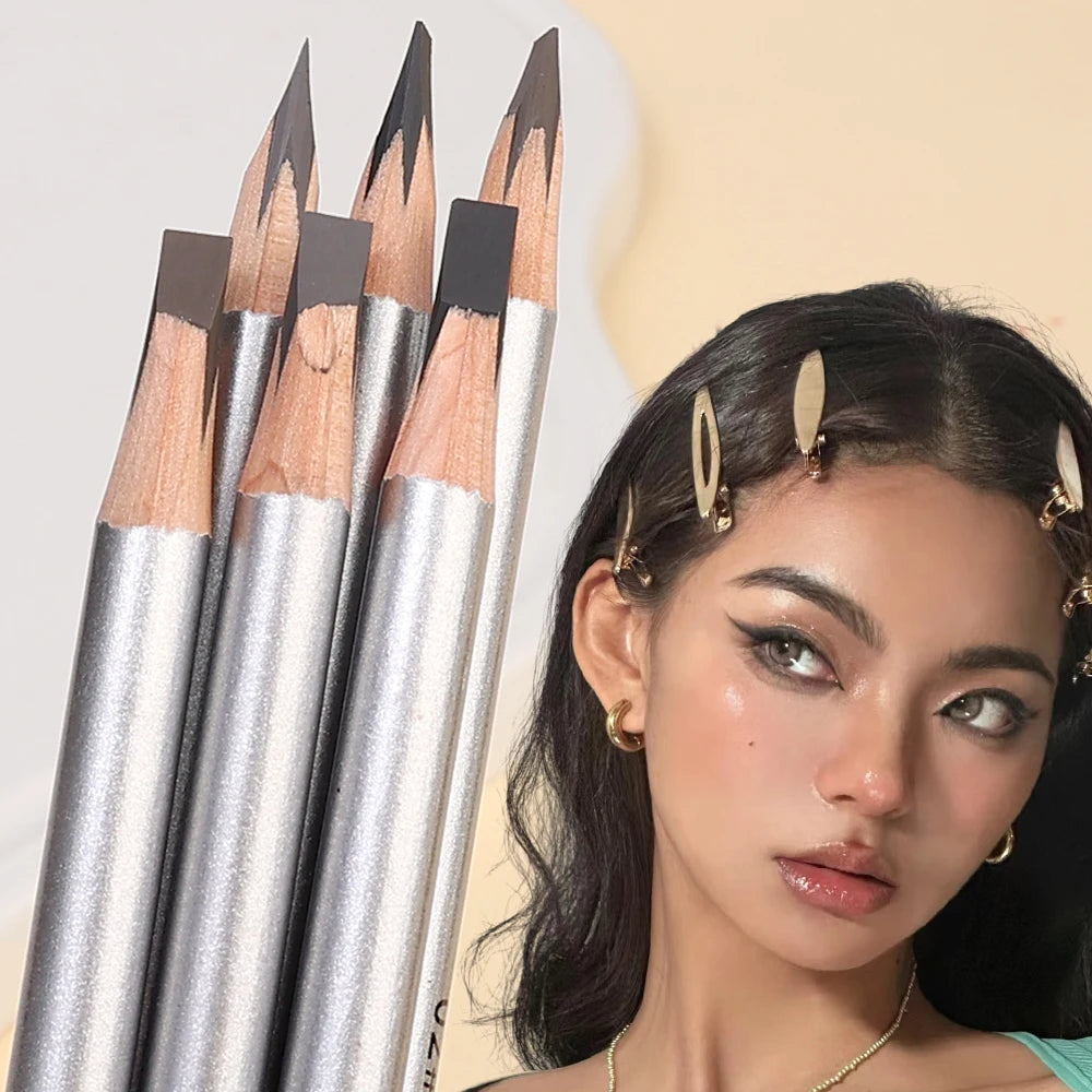 Microblading Eyebrow Pencil Waterproof Sweatproof Long-lasting Wild Eye Brow Tattoo Tinted Makeup Wood Brow Enhancers Cosmetics