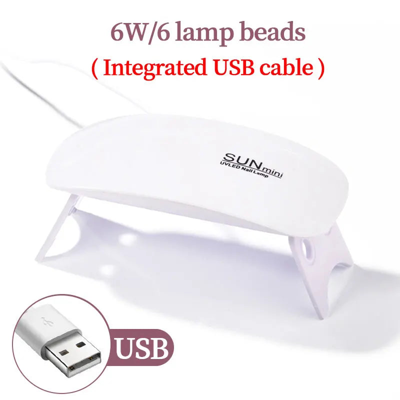 LULAA 54W USB Cabin UV LED Nail Gel Led Lamp for Nails Accessories Professional Material Nail Drying Lamp for All Manicure