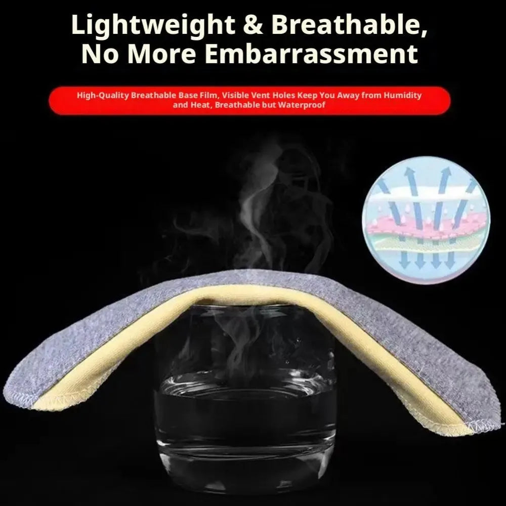 4 Pieces Reusable Graphene Incontinence Pads - Leak-Proof, Washable Sanitary Napkin for Elderly Care and Mobility Support