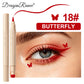 Double Head Stamp Liquid Eyeliner Smudge-Proof Quick Drying Waterproof 2 in1 Colorful Love Star Butterfly Eye Line Pencil Makeup