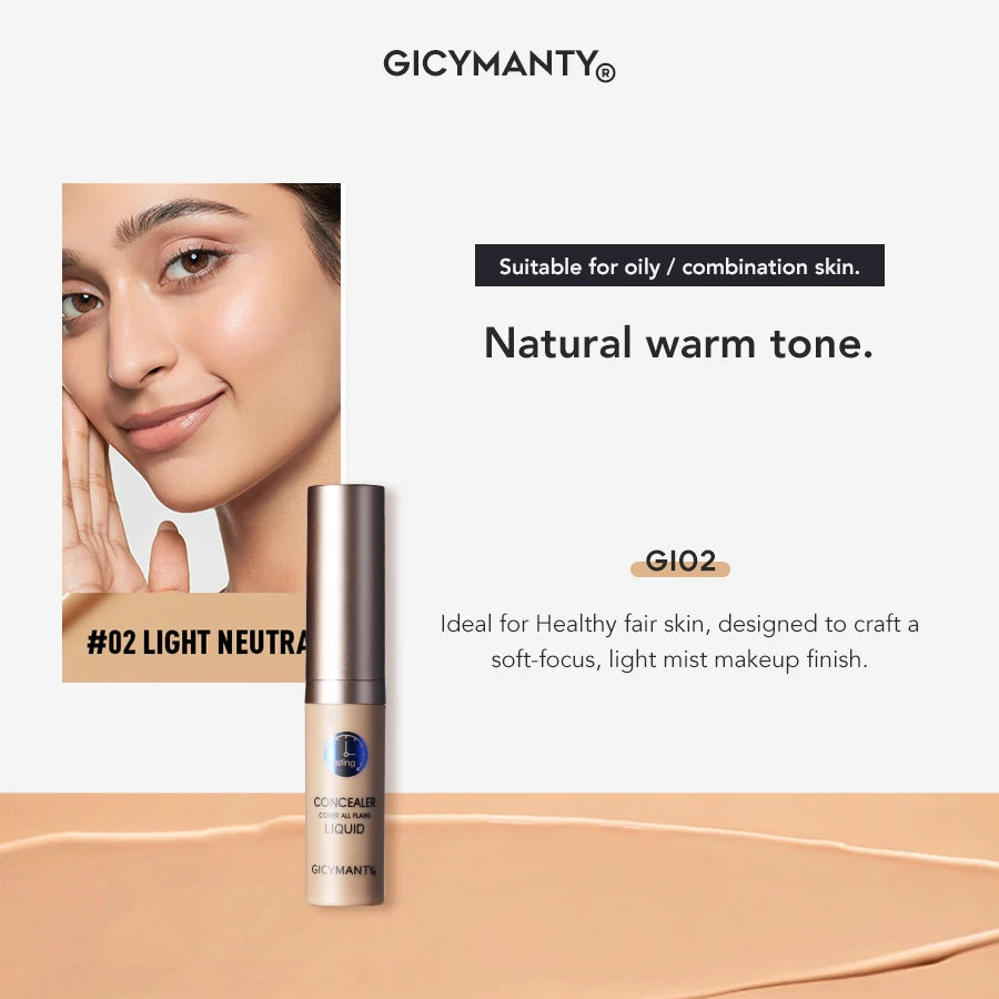 Vacuum Concealer Liquid Foundation Make-up Is Moist Delicate And Not Easy To Take Off Makeup