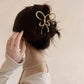Fashion Silver Color Hollow Butterfly Hair Claw for Women Simple Metal onytail Shark Clip Hair Crabs Headwear Hair Accessories