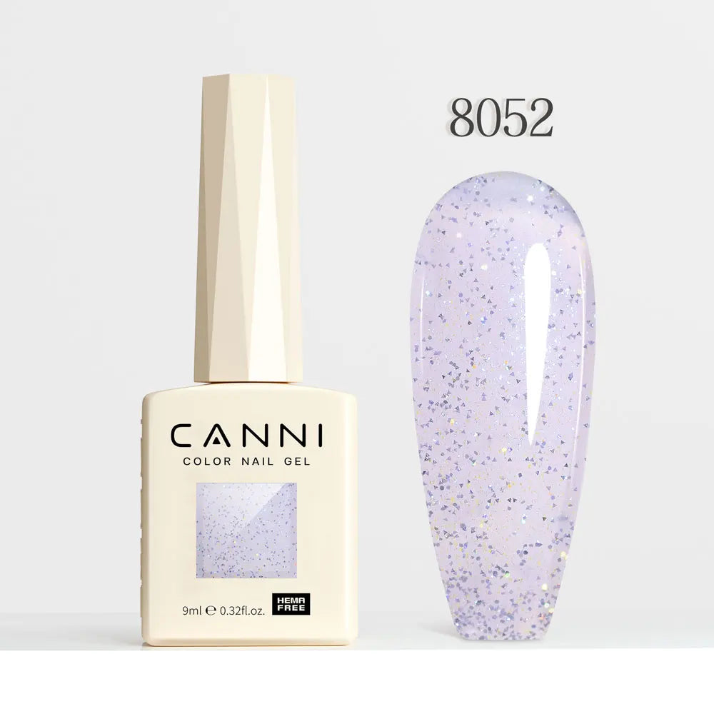 CANNI Gel Nail Polish Glitter Diamond Sparkle Color Collection Gorgeous Color HEMA FREE Soak Off UV LED Semi Permanent AurorGel