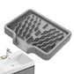 Silicone Soap Holder Self Draining Soap Bar Holder Kitchen Soap Dish Sponge Tray Counter Caddy Organizer for Dish Soap Dispenser