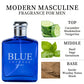 BLUE CHARM Eau de Parfum Spray 3.4 Ounce / 100 Ml  Multi-Layered Fragrance Aromatic Fragrance for Men Men's EDP Perfumes Fruit