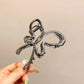 Fashion Silver Color Hollow Butterfly Hair Claw for Women Simple Metal onytail Shark Clip Hair Crabs Headwear Hair Accessories