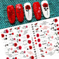 1pcs Sakura Flower 3D Nail Stickers White Cherry Blossom Nail Art Decals Spring Summer Adhesive Slider Decor Wedding Manicure