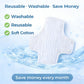 BIAI 5 Pieces Reusable Washable Cotton Pads Soft Skin Friendly Cloth Pads Reusable Reusable Pads for Women Cotton Sanitary Pad