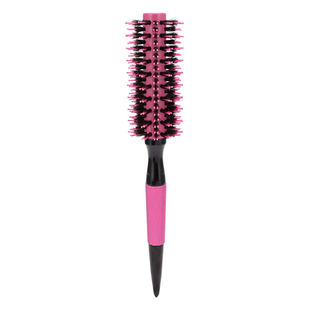 Wooden Round Hair Comb Brush With Boar Bristle Mix Nylon Styling Tools Professional Ceramics Ion Hair Brush Hairdressing Supply