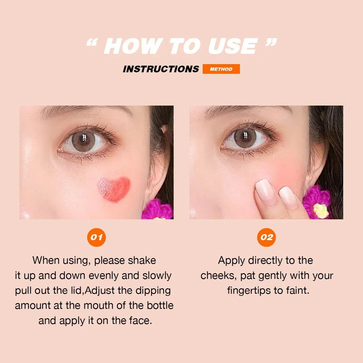 Liquid Blush Face Liquid Blush Lip  Cheek Natural Blush Long Lasting Waterproof 2024 New