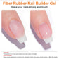 TWOING 15g Fiber Rubber Base Gel For Broken Nail Repaired Fiberglass Clear Quick Building Soak Off UV Construction Gel