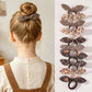 BABY BOWS 10Pcs/ Lot Kids Colorful Bow Hair Bands Ribbon Scrunchie for Kids Girls Elastic Hair Tie Head Rope Hair Accessories