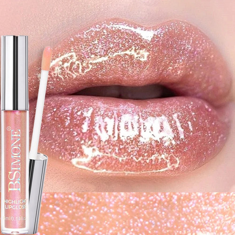 6 Colors Diamond Glitter Lipgloss Makeup Metallic Shimmer Moist Liquid Lipstick Pearl Lip Glaze Jelly Tint Sexy Shiny Cosmetics