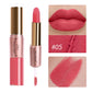 2 In 1 Matte Liquid Lipstick Long Lasting Color Moisturizing Waterproof Non Stick Cup