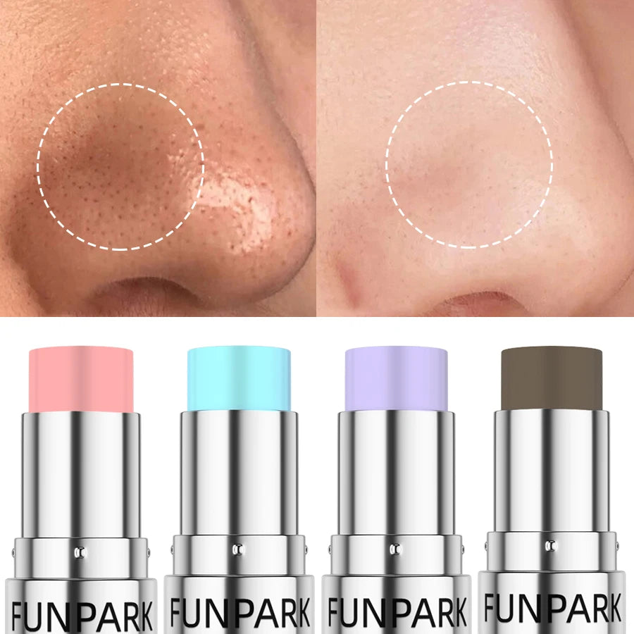 Facial Invisible Pore Base Stick Korean Makeup Concealer Isolation Pore Base Modifying Skin Color Primer Cream Cosmetic Gifts