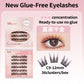 New Self-Adhesive Eyelashes No Glue Fake Lashes Extensions Reusable Eyelashes Glue-free False Eyelashes DIY Individual Lashes Ma