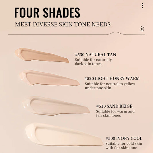 Liquid foundation naturally covers flaws without sticking powder plain face cream transparent conceals Beauty blemishes