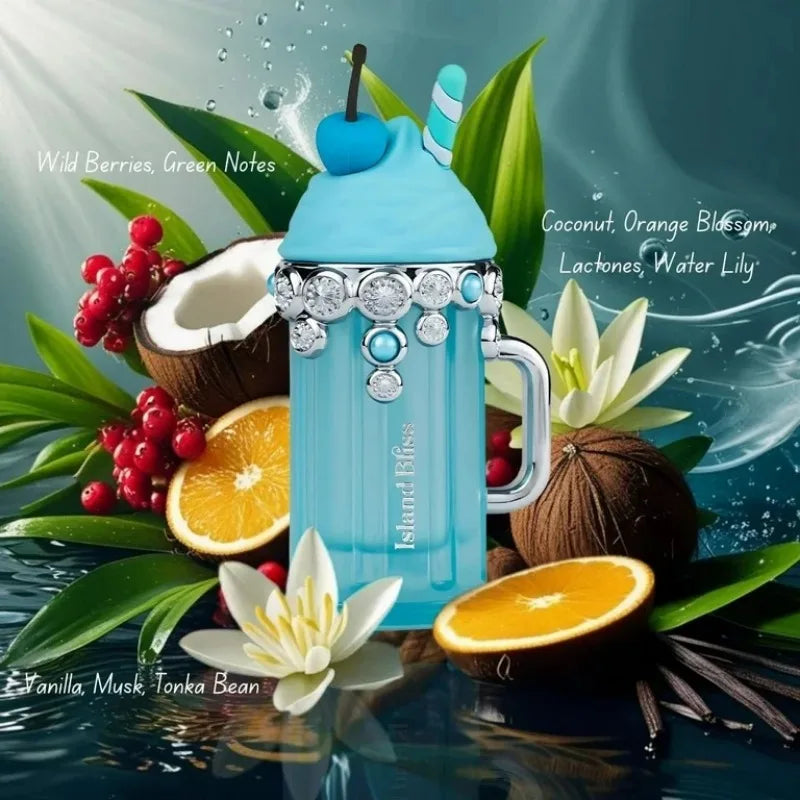 Armaf Island Bliss Eau de Parfum Spray 100ml Original Arab Perfumes Lasting Floral Fruity Senct Perfume Cologne for Women Makeup