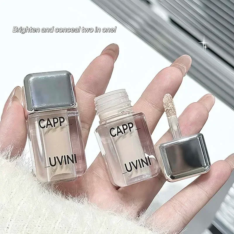 Crystal Liquid Facial Foundation Concealer Longtime Moisturizing and Delicate Makeup for Cover Black Eyes Acne Fake Plain Face