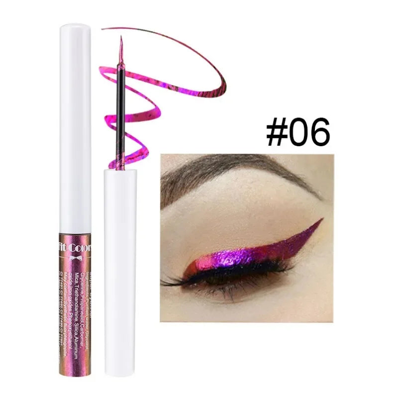 Metallic Discoloured Eye Shadow Purple Green Glitter Eyeshadow Makeup Chameleon Eyeshadow Liquid Polarized Colorful Cosmetics