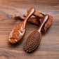 1Pc Sandalwood & Bamboo Air Cushion Brush - Gentle Scalp Massage Comb for All Hair Types with Unique Animal & Floral Designs