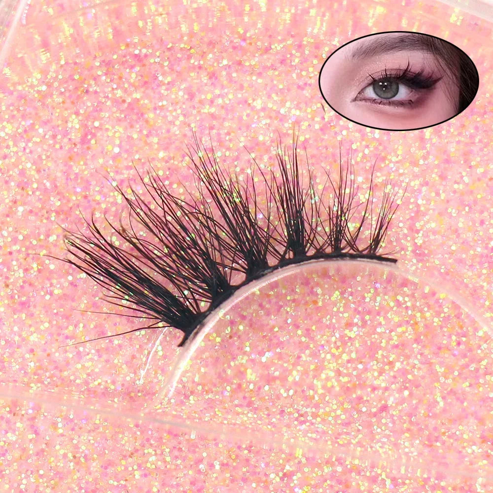 Half Eey Lashes Soft Mink Lashes Reusable Foxy Eyes False Eyelashes Natural Fluffy Makeup Tools Extension Fake Lashes Maquiagem