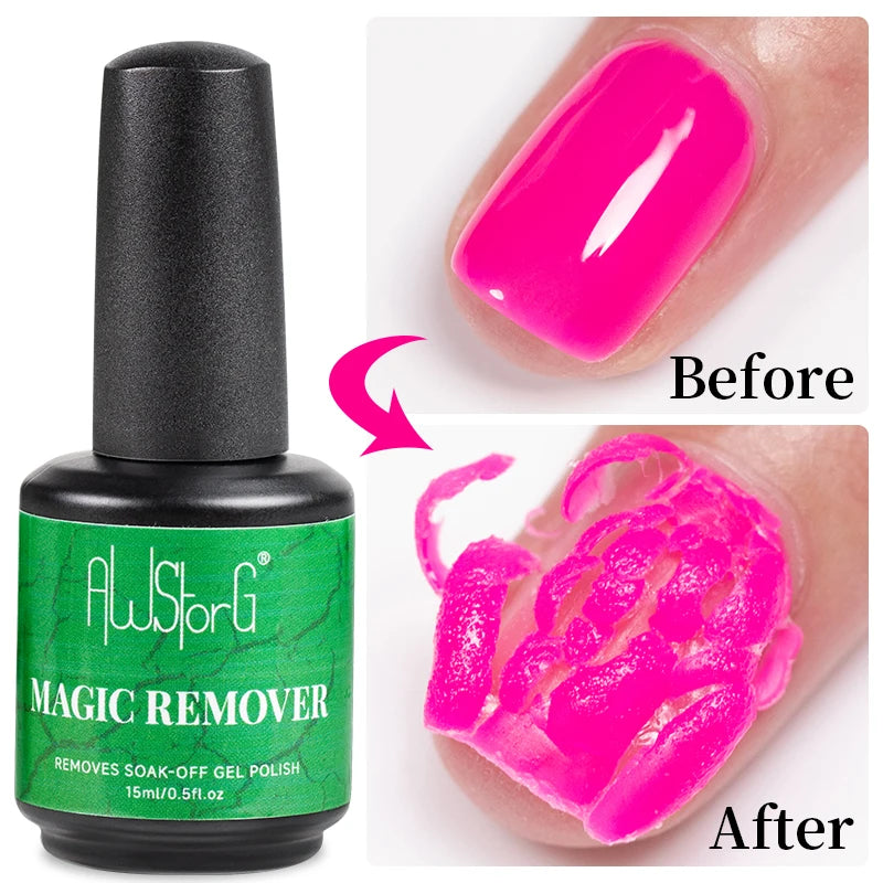 AWStorG 15ml 8 In 1 Reinforcement Gel Nail Gel Multifunctional Clear Gel Nail Polish Nail Strengthener Gel Nail Extension Hard