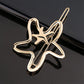 Triangle Moon Hairpin Fashion Women Metal Frog Clip Word Clip Elegant Star Round Barrette Alloy for Ladies Hair Accessories
