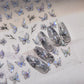 Golden Thread Butterfly Jelly Series Nail Art Stickers High Quality New Bronzing DIY Manicure Decal Decoration