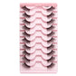 3/10 pairs Natural Lashes Mink Fluffy False Eyelashes Make up Tools Wispy Half Eyelashes 3D Cat Eye Eyelash Extensions Faux Cils