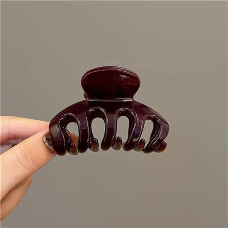 Elegant Solid Small Pumpkin Hair Claw For Women Girls Sweet Hair Ornament Claw Clip Hairpin Hair Clip Fashion Hair Accessories