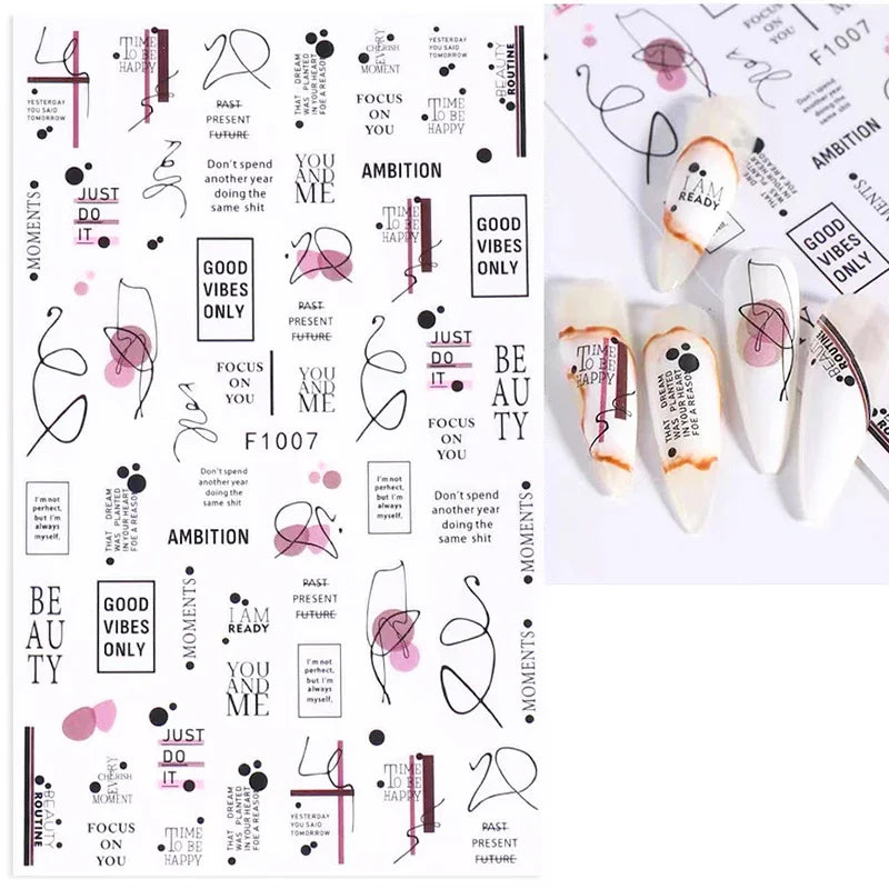1pcs Sakura Flower 3D Nail Stickers White Cherry Blossom Nail Art Decals Spring Summer Adhesive Slider Decor Wedding Manicure