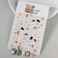 1PC 5D Macaron Flower/Fruit Nail Charms Sticker Embossed Bear/Rabbit/Letter Nails Slider Decals Summer Adhesive Manicure Decor&Y