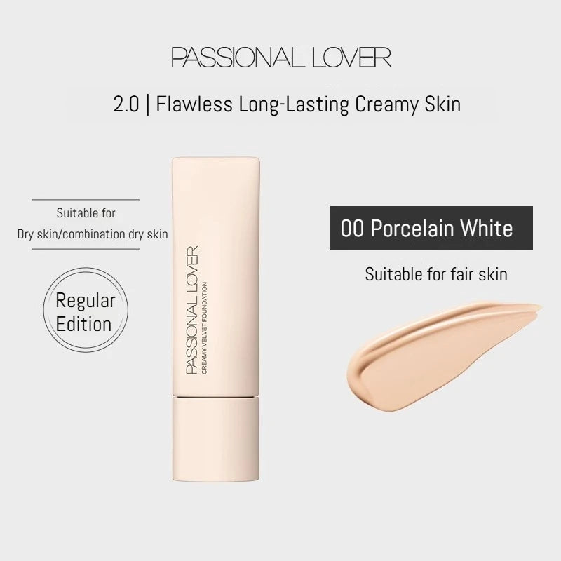 Passional Lover Liquid Foundation Concealer Matte Soft Waterproof BB Cream Oil Control Longlasting Face Base Makeup For Dry Skin